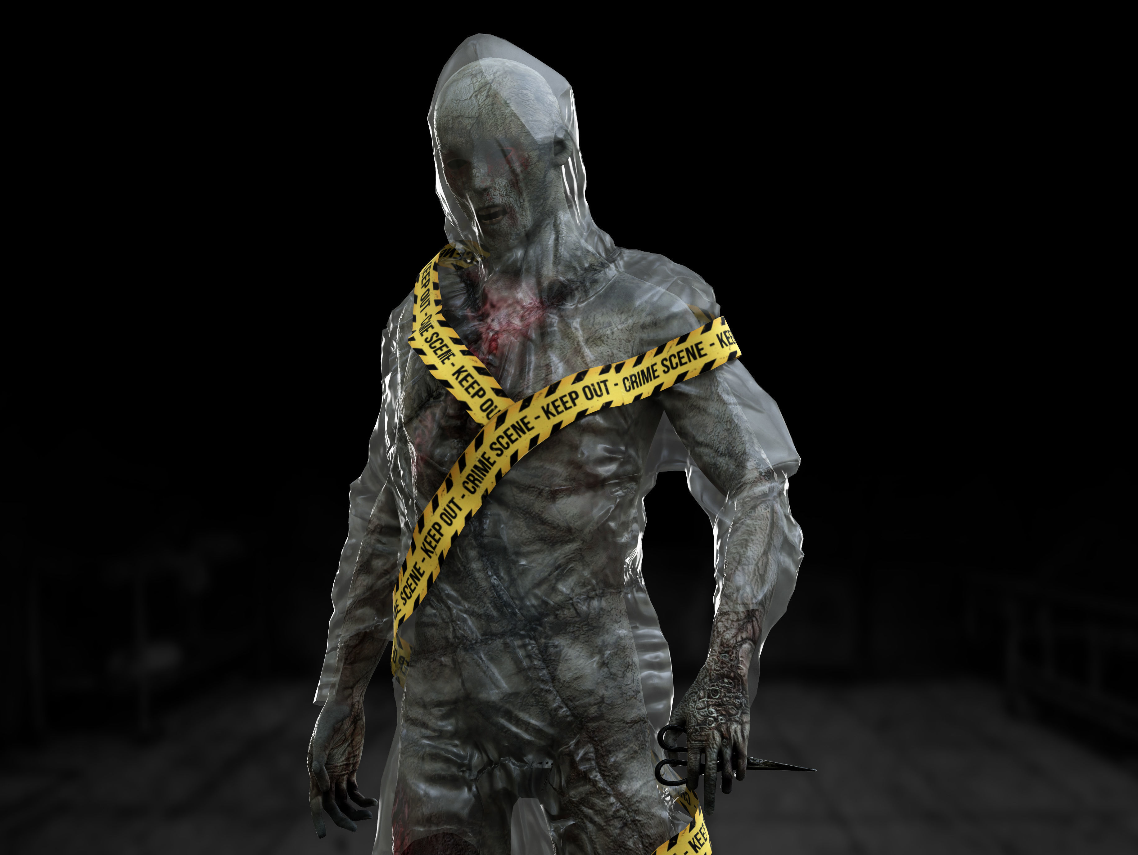 Walking Dead Low-poly 3D model_4