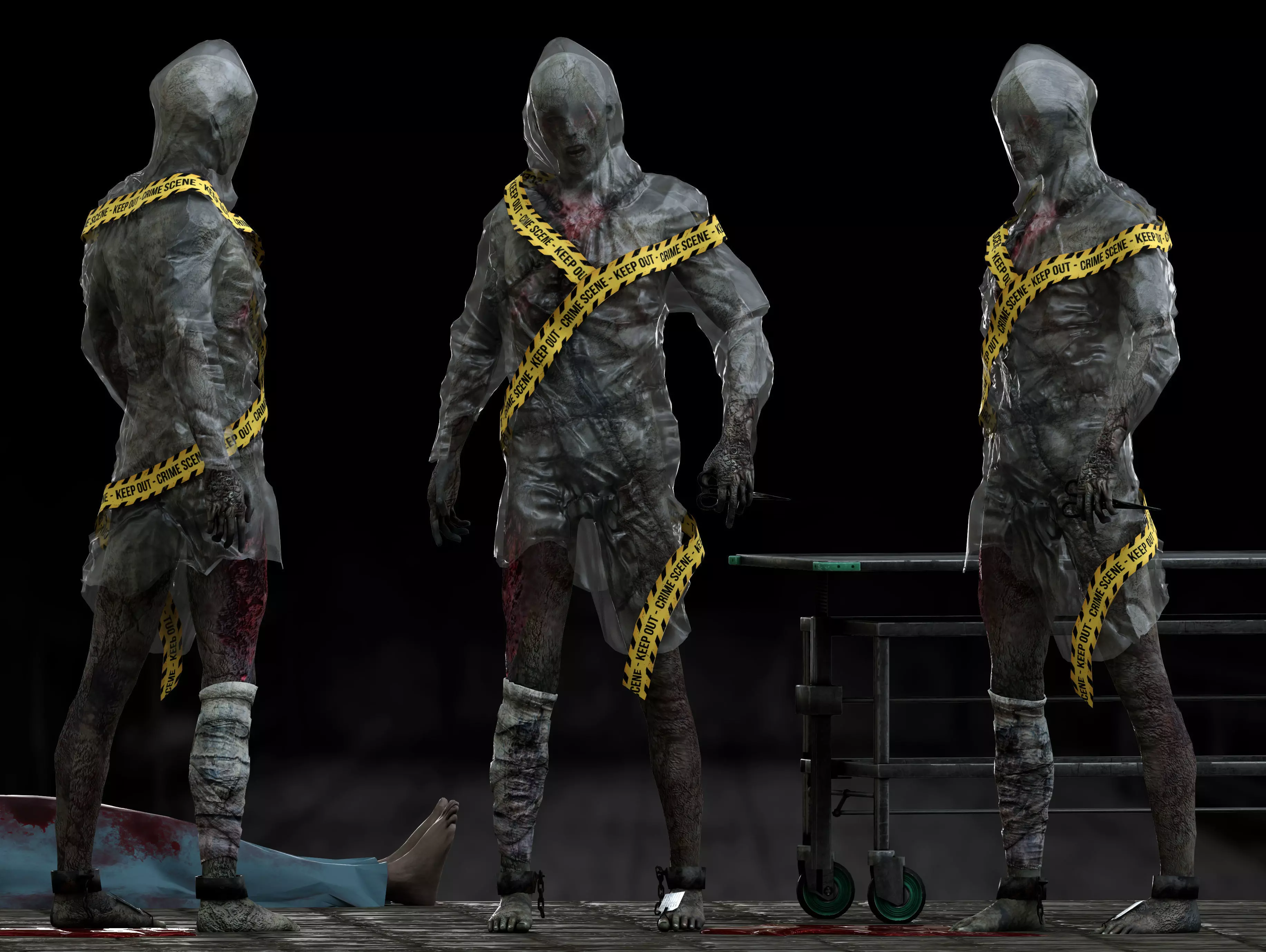 Walking Dead Low-poly 3D model_0