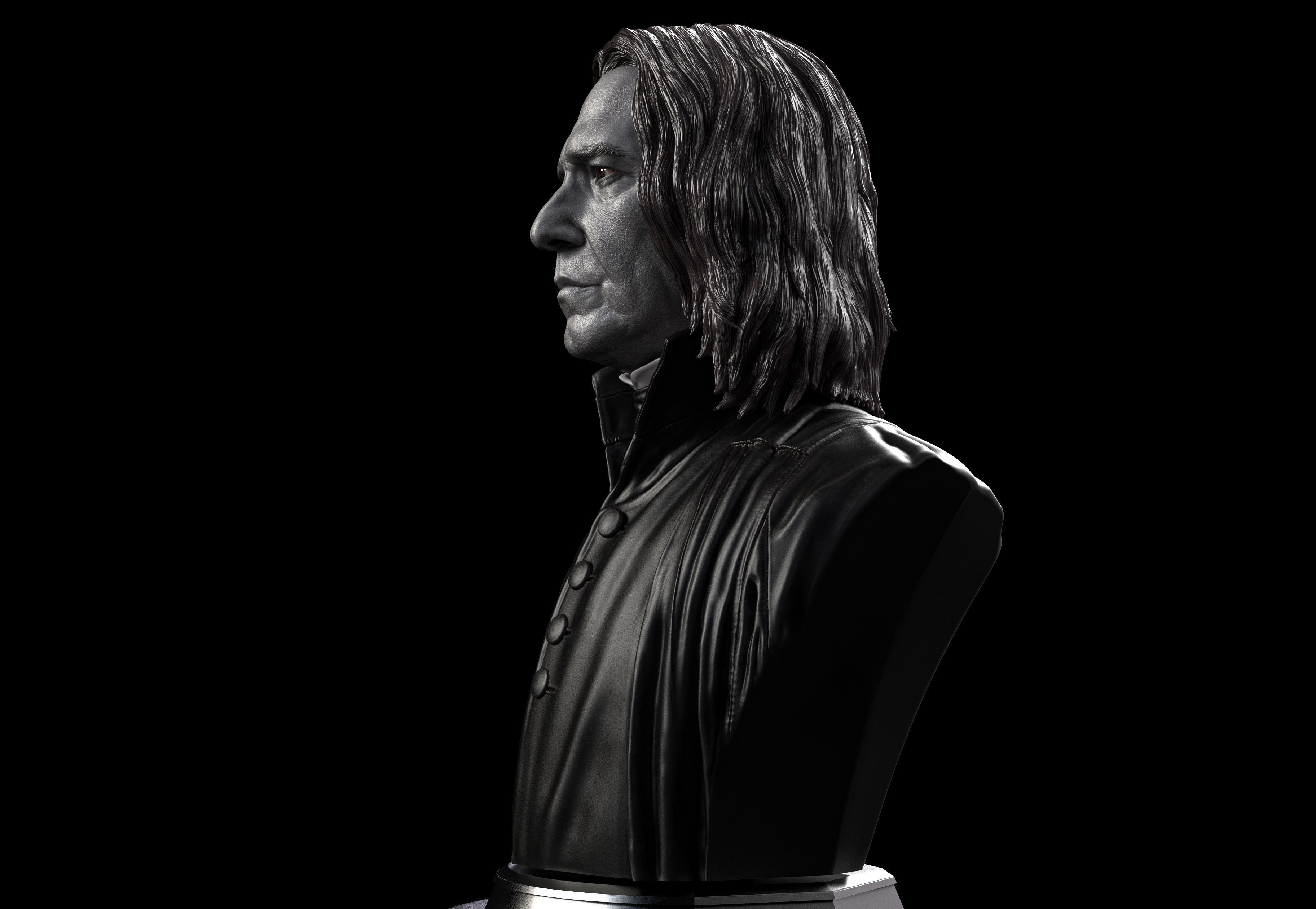 Severus Snape - Alan Rickman Bust 3D print model_1