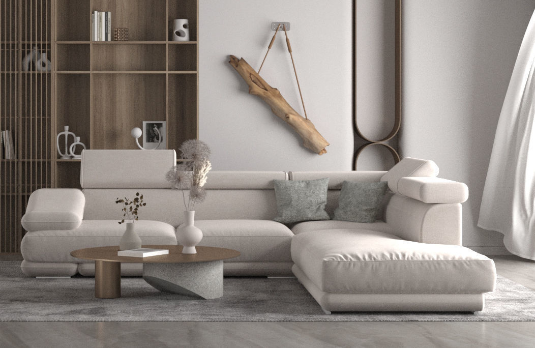 LIVING ROOM 1 3D model_2