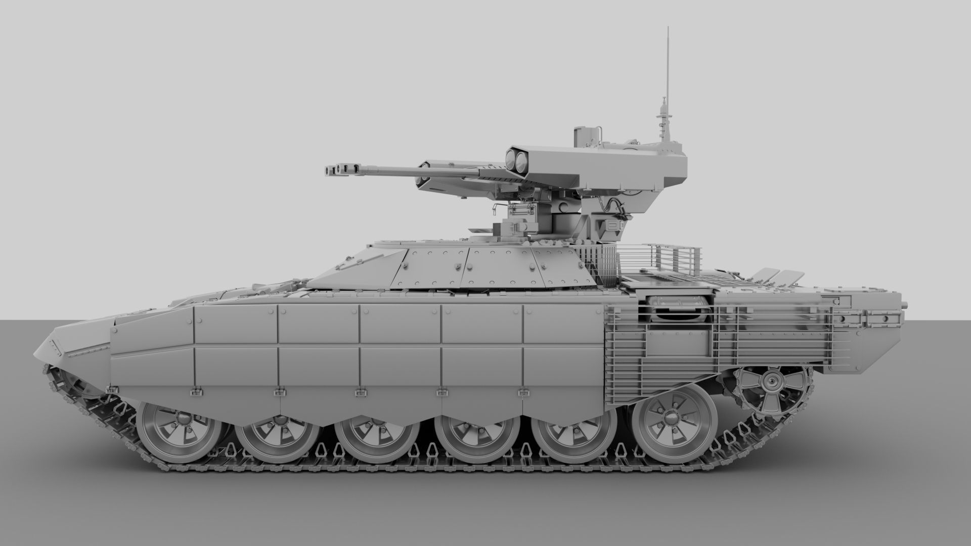 T-72 Terminator Hight poly 3D model_4