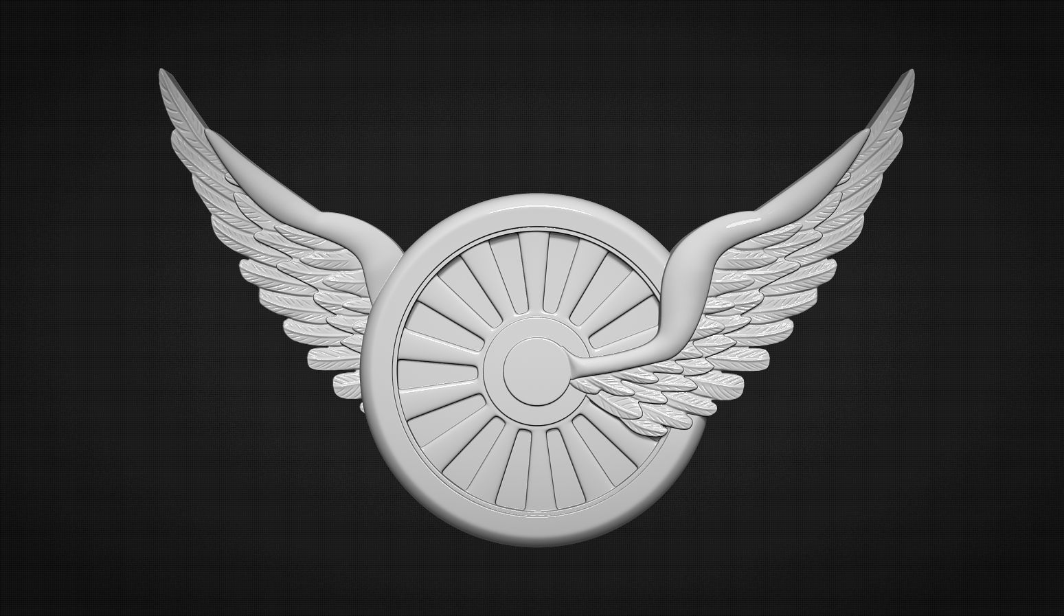 Wheel And Wings 3D print model_8