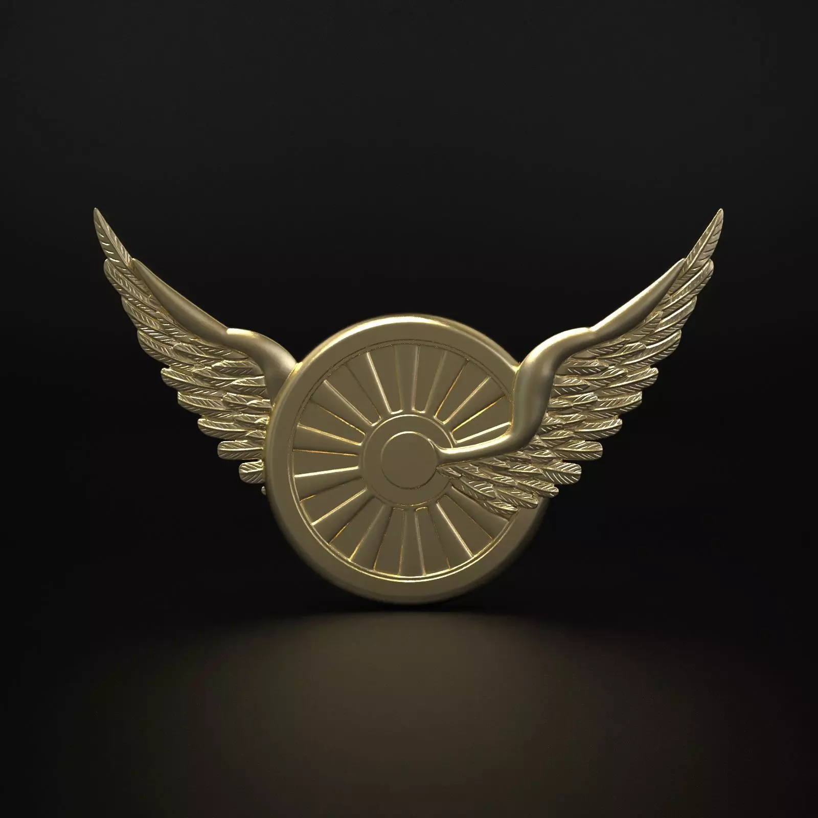 Wheel And Wings 3D print model_0