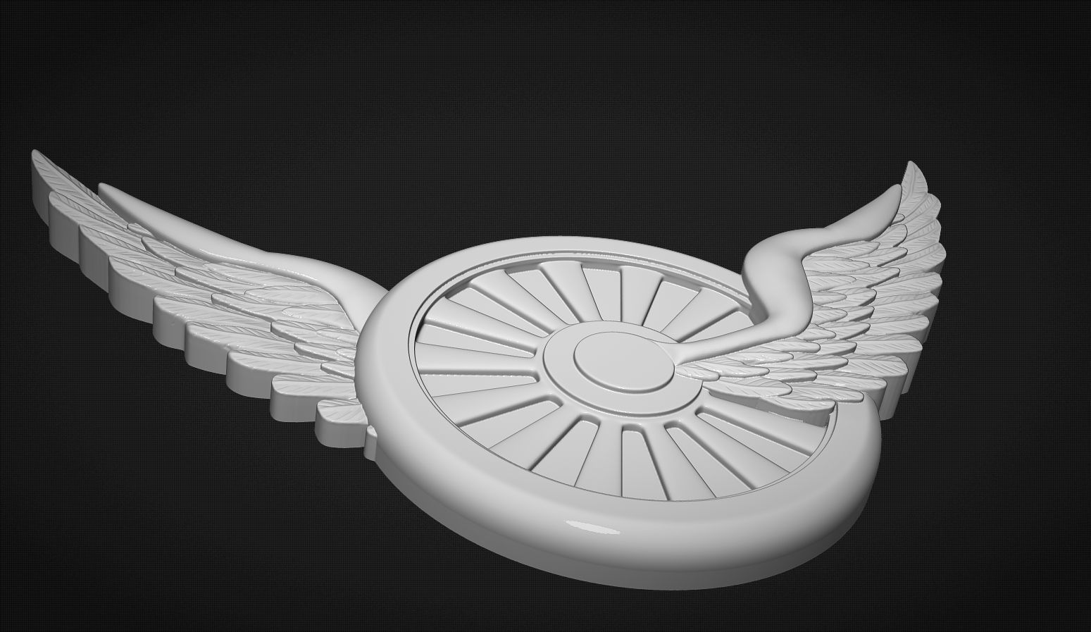 Wheel And Wings 3D print model_5
