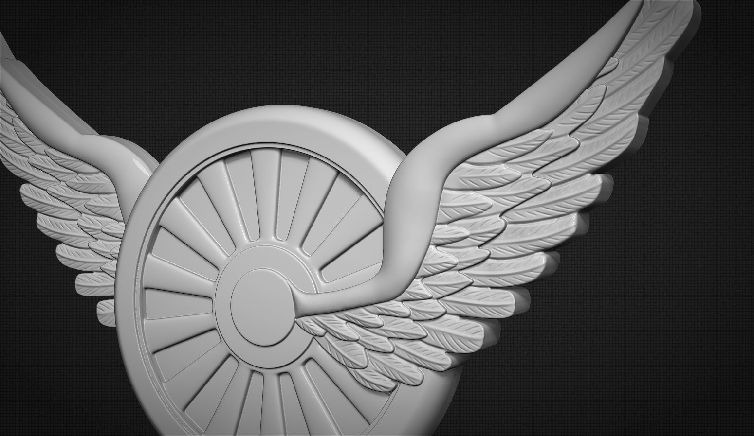 Wheel And Wings 3D print model_4