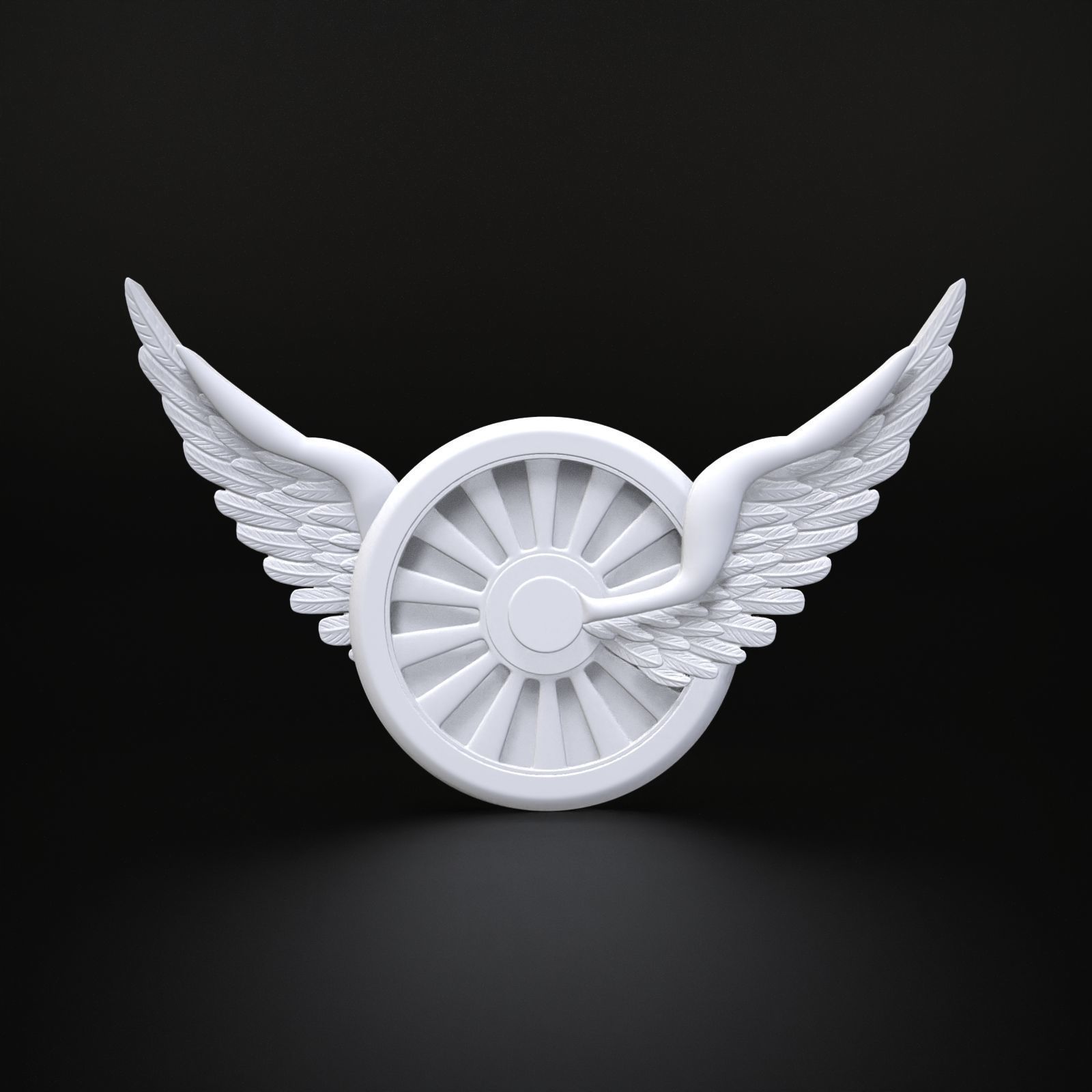 Wheel And Wings 3D print model_1
