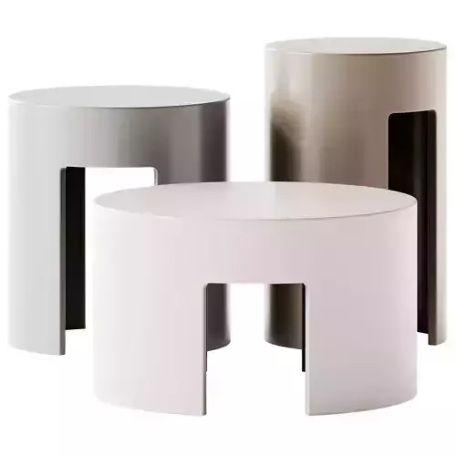 Meridiani GONG Coffee Tables 3D model