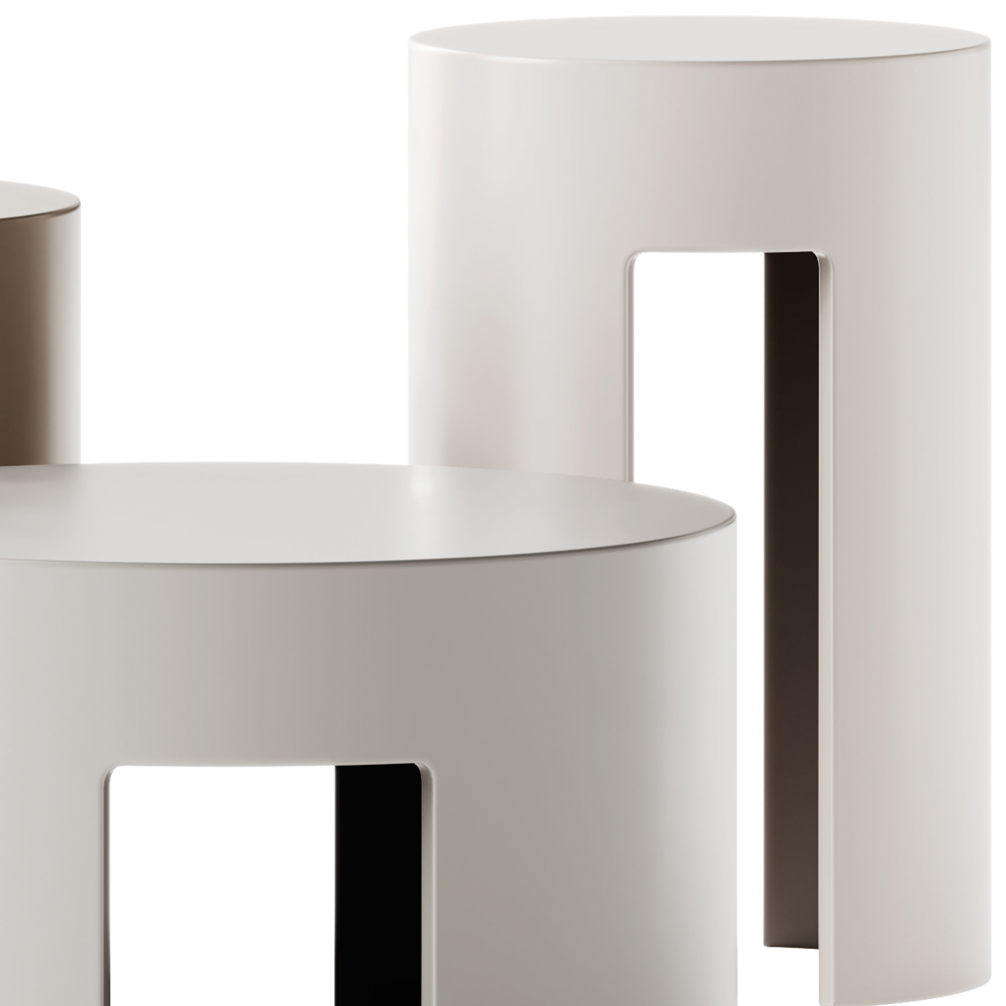 Meridiani GONG Coffee Tables 3D model_3