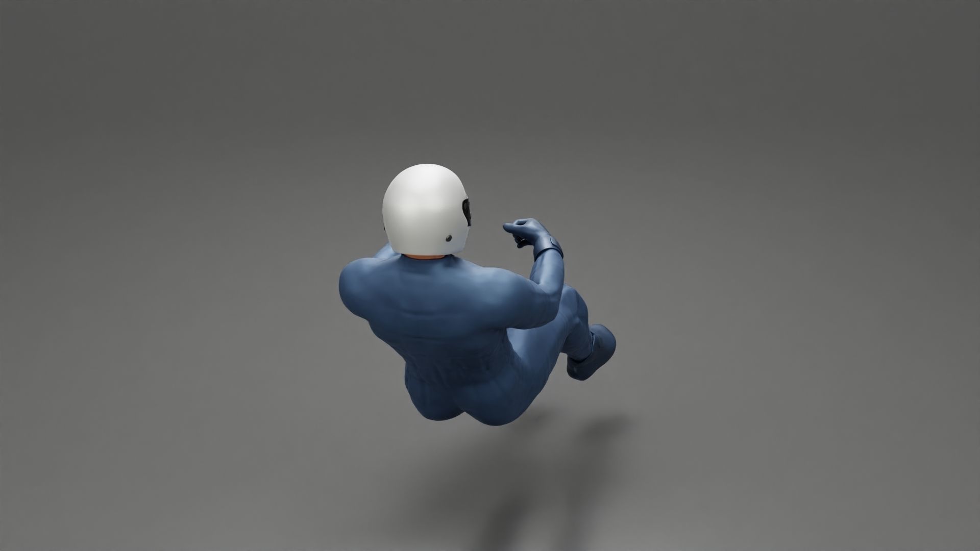 Racing Driver Sitting in Touring Car Cockpit with Racing Suit 3D print model_2