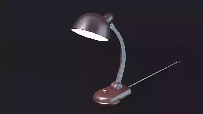 KGB reading lamp Low-poly 3D model