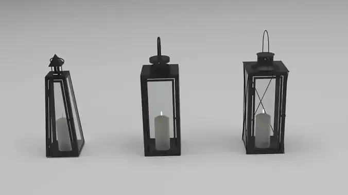 Candle holders 3d model
