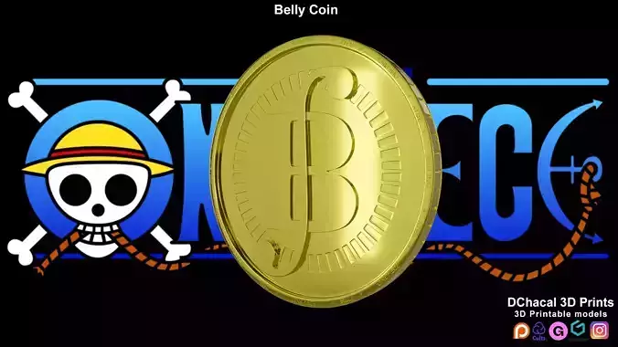 Belly Coin - One Piece 3D print model