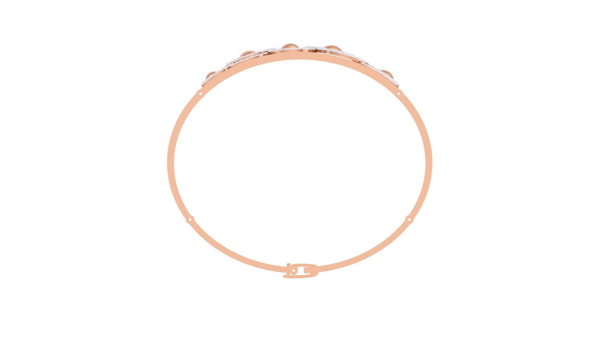 Galaxy Balls Solid Diamond Women Bracelets 3dm renders  3D print model_11