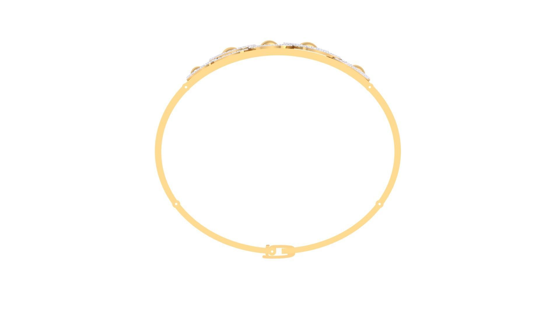 Galaxy Balls Solid Diamond Women Bracelets 3dm renders  3D print model_9