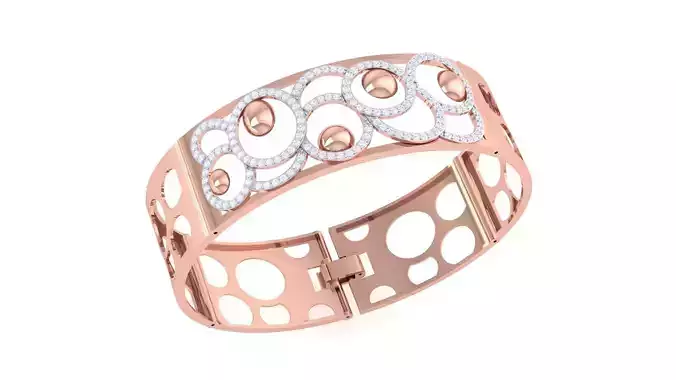 Galaxy Balls Solid Diamond Women Bracelets 3dm renders  3D print model