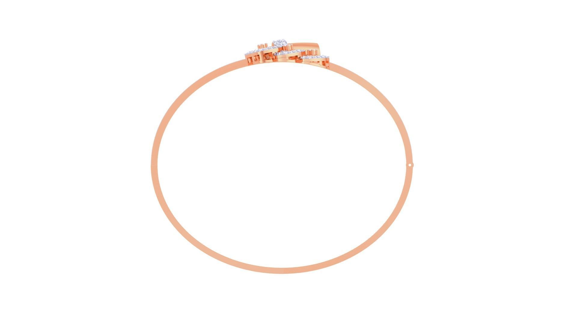 Women Light wt Diamond Bracelet 3dm renders 3D print model_10