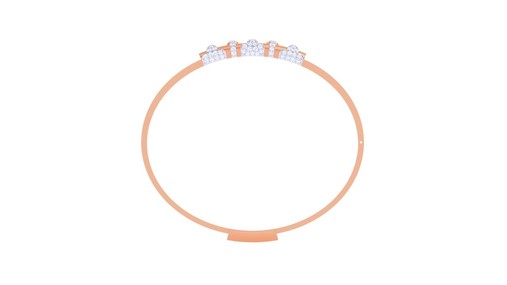 Women Light wt Diamond Bracelet 3dm renders 3D print model_11