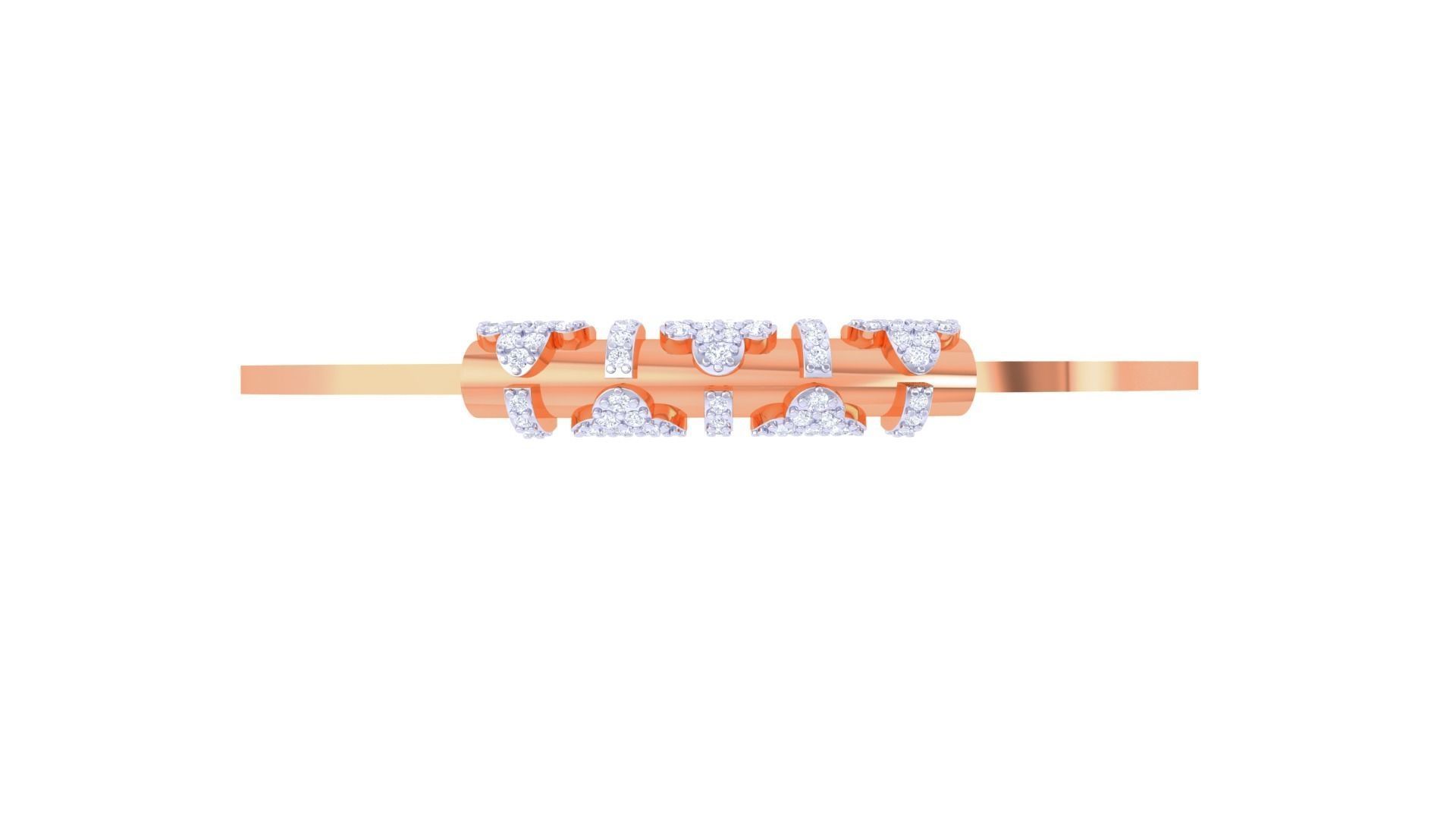 Women Light wt Diamond Bracelet 3dm renders 3D print model_8
