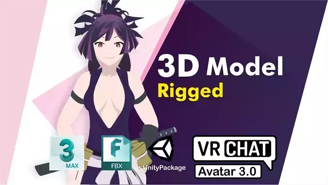 Yuzuriha jigokuraku VRChat avatar