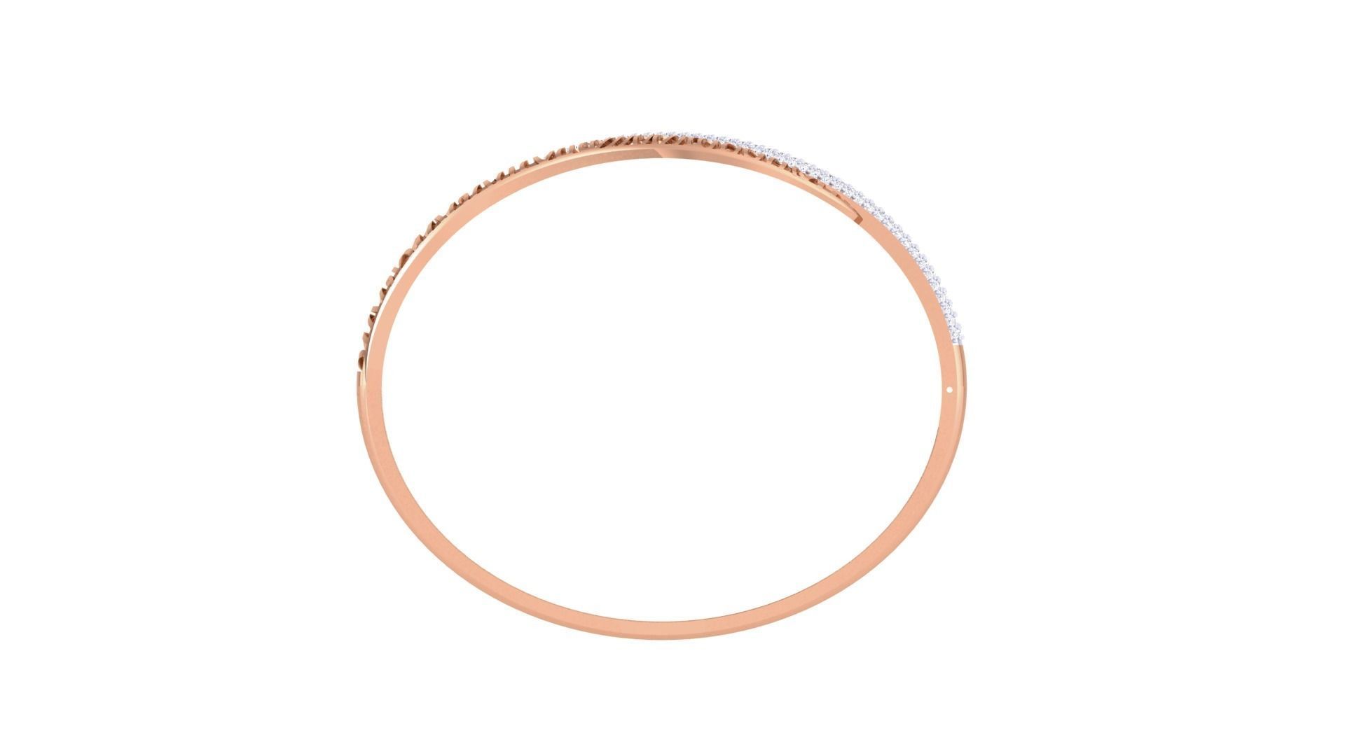 Ultra Vision Mesh Wire Women Light wt Diamond Bracelet 3dm  3D print model_11