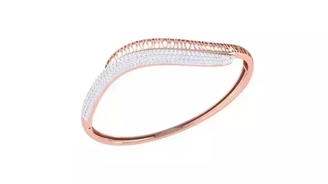 Ultra Vision Mesh Wire Women Light wt Diamond Bracelet 3dm  3D print model