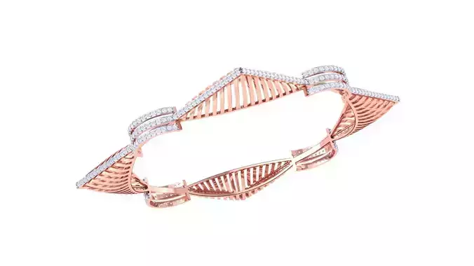 Ultra Vision Wire Mesh Square Solid Diamond Women Bracelets 3dm 3D print model