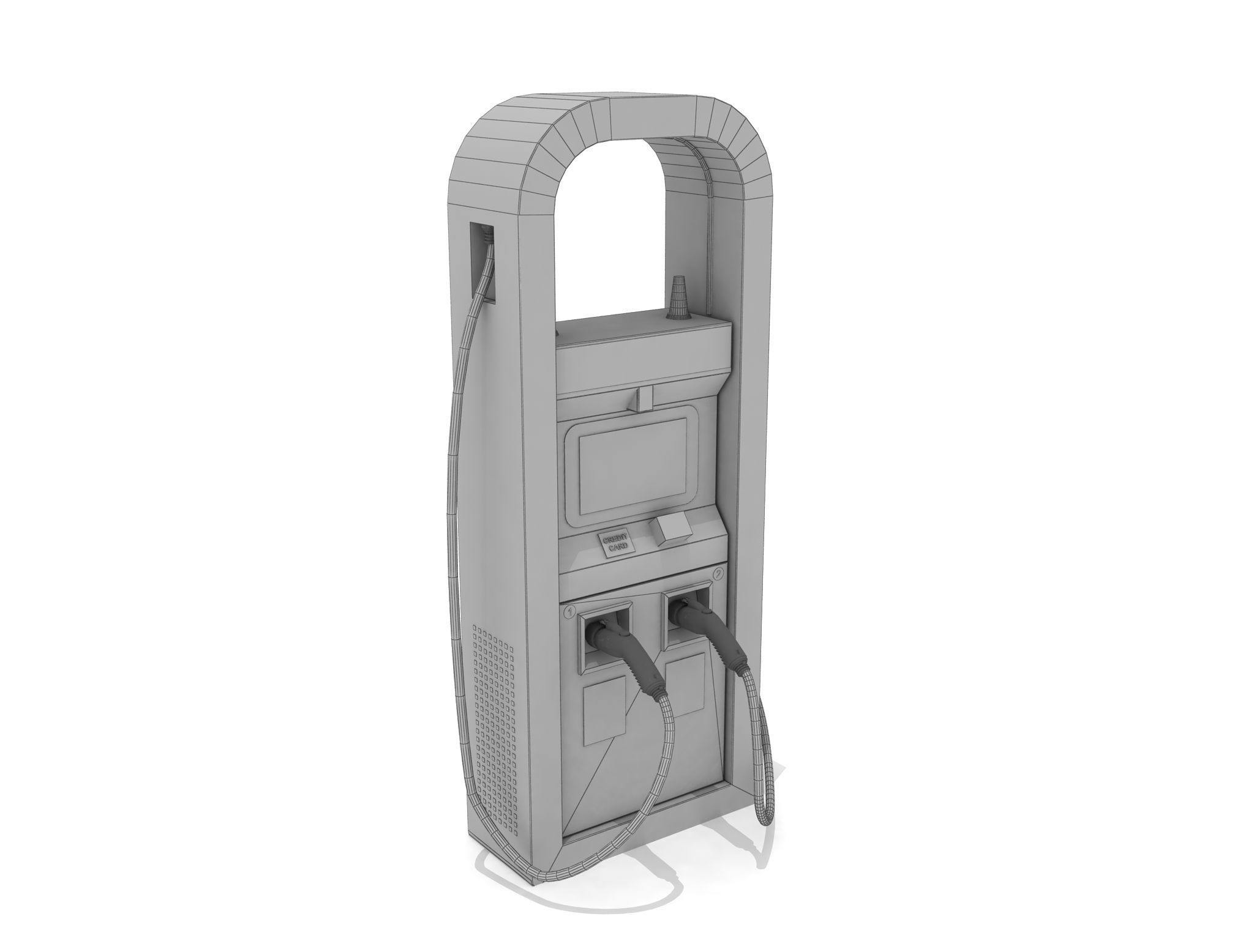  Vehicle Charging Pump Station EV 01 3D model_7