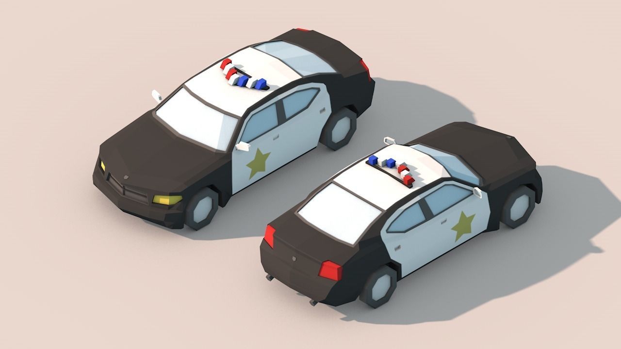 Free Big Low Poly Simple Urban City 3D Asset Pack Free low-poly 3D model_34