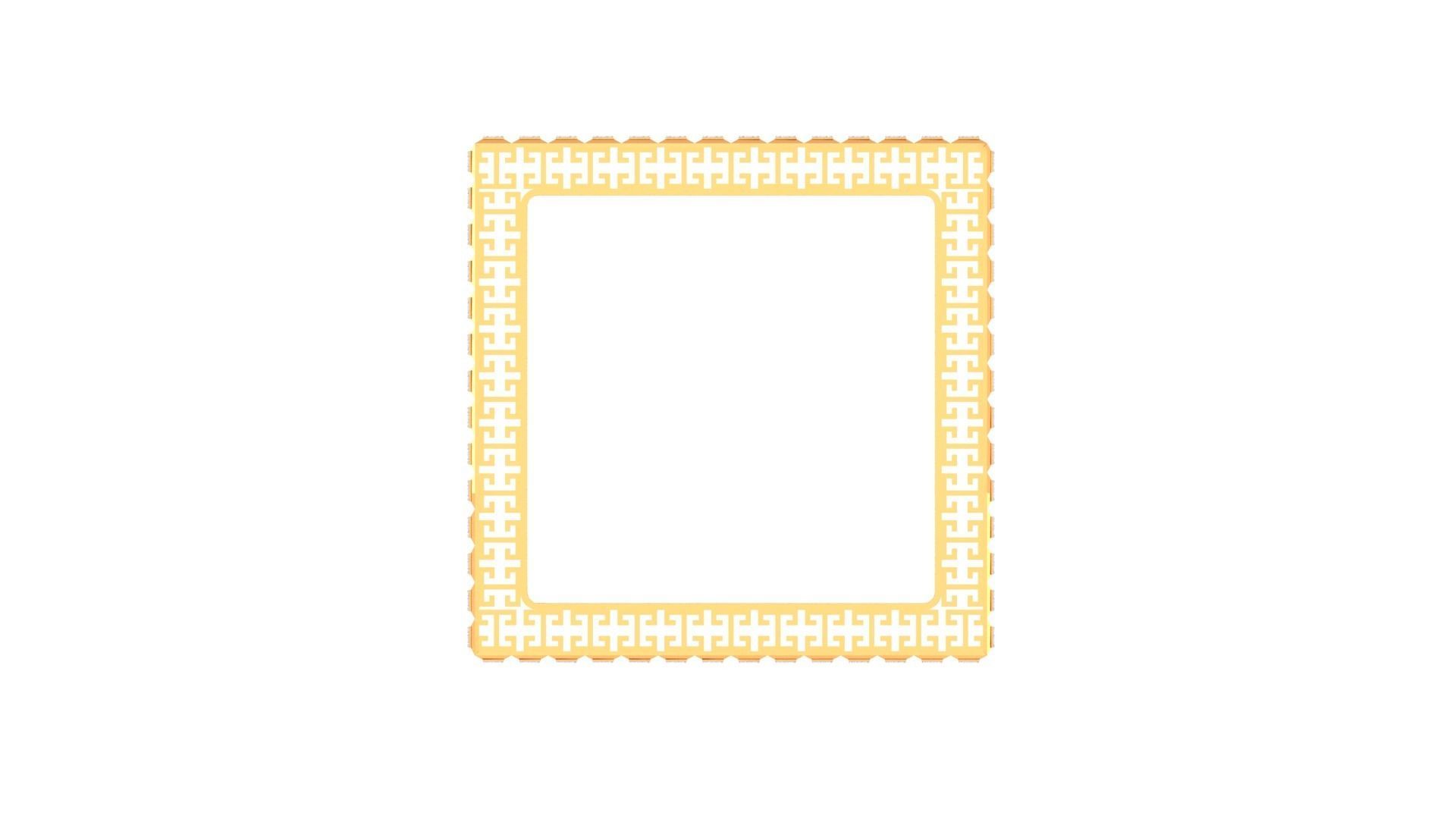 Square Solid Diamond Women Bracelets 3dm renders  3D print model_9