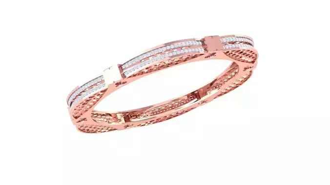 Ultra Vision Mesh Wire Women Light wt Diamond Bracelet 3dm  3D print model