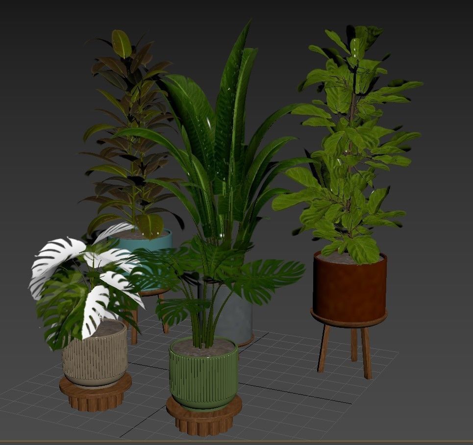 Plant set 03 3D model_15