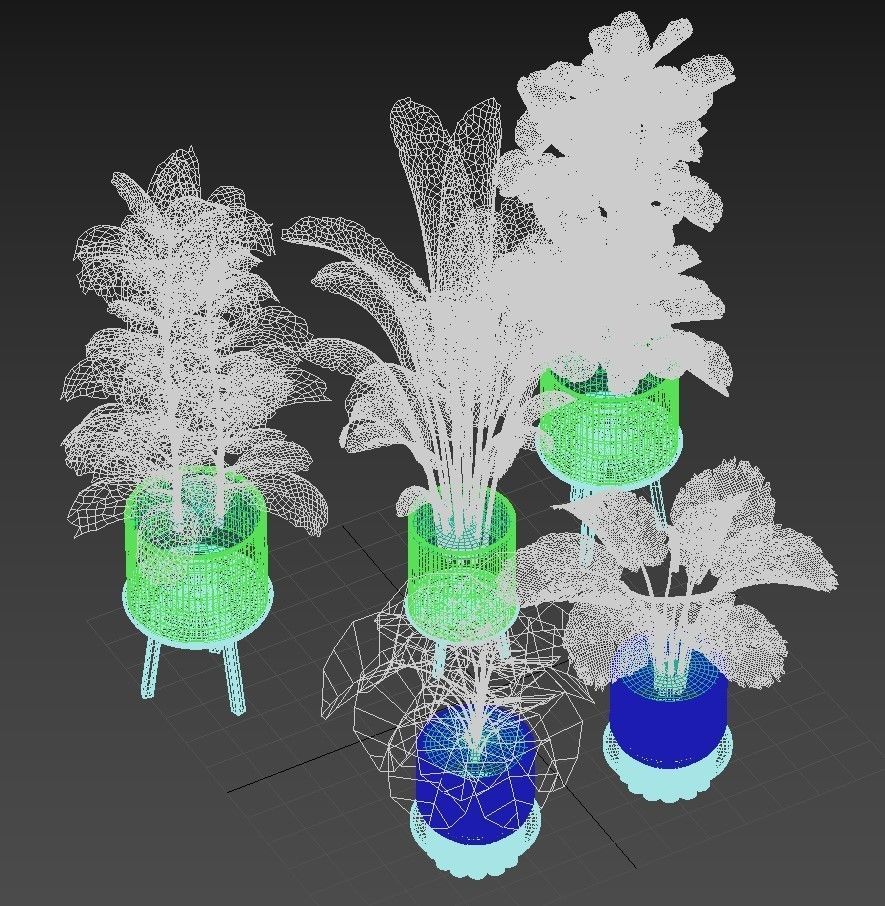 Plant set 03 3D model_9