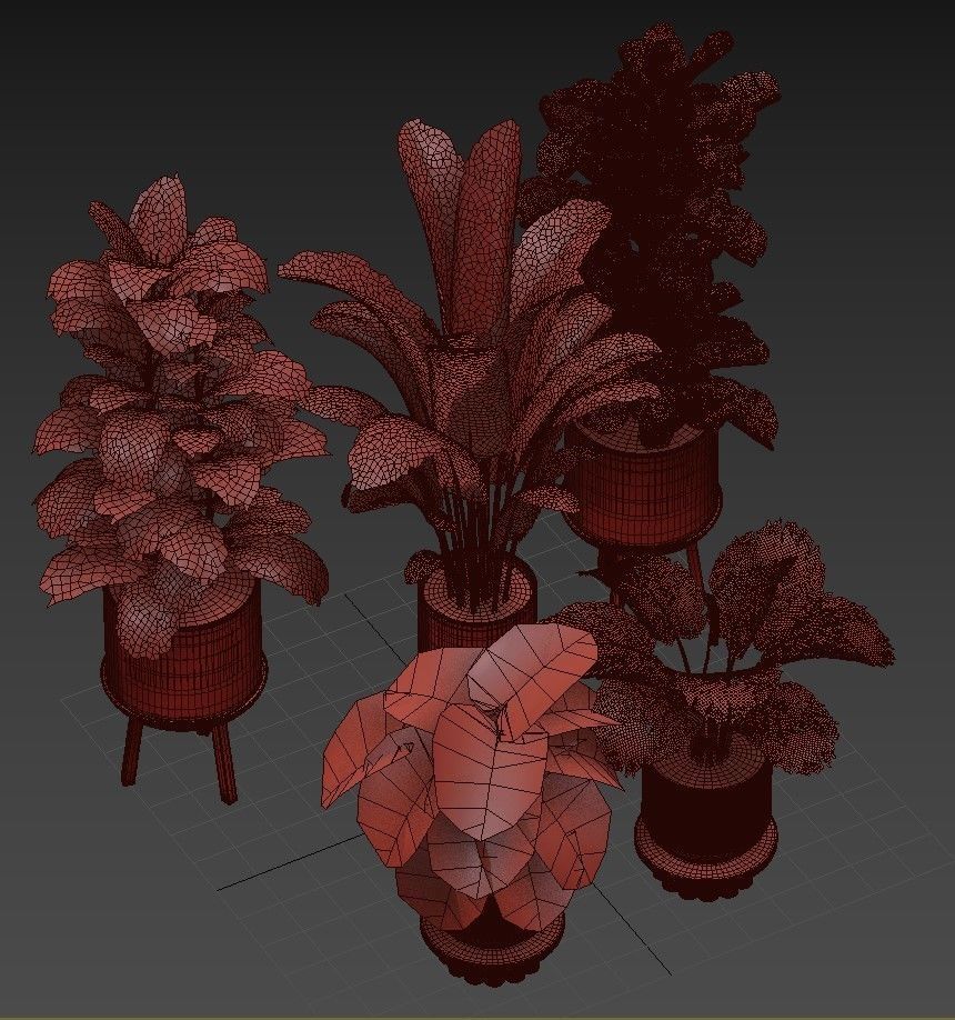 Plant set 03 3D model_11