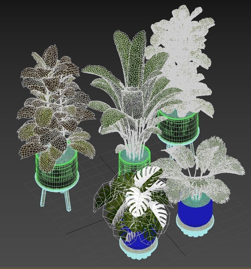 Plant set 03 3D model_10