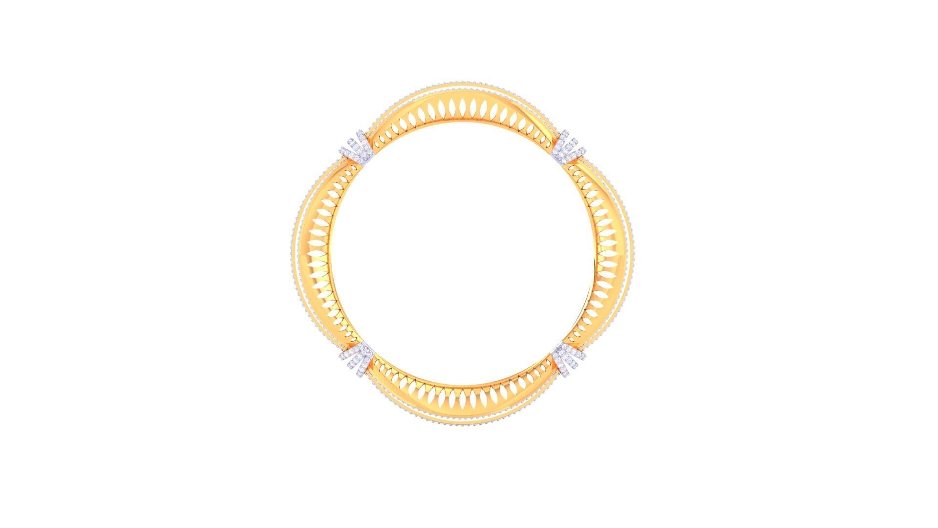 Ultra Vision Mesh Square Solid Diamond Women Bracelets 3dm 3D print model_9