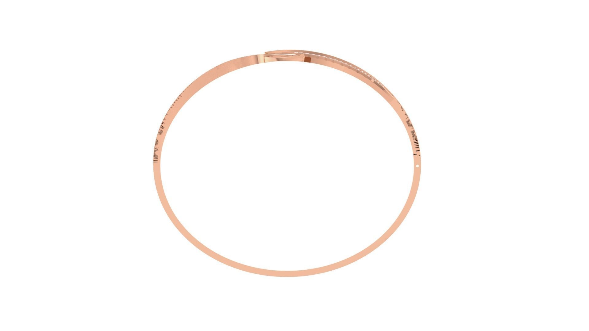 Ultra Vision Mesh Wire Women Light wt Diamond Bracelet 3dm  3D print model_11