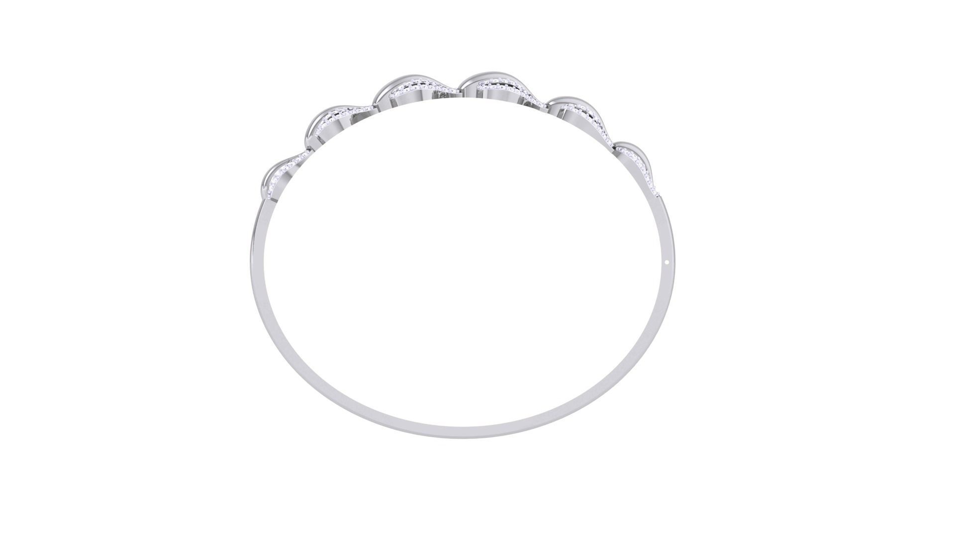 Women Light wt Diamond Bracelet 3dm renders 3D print model_10