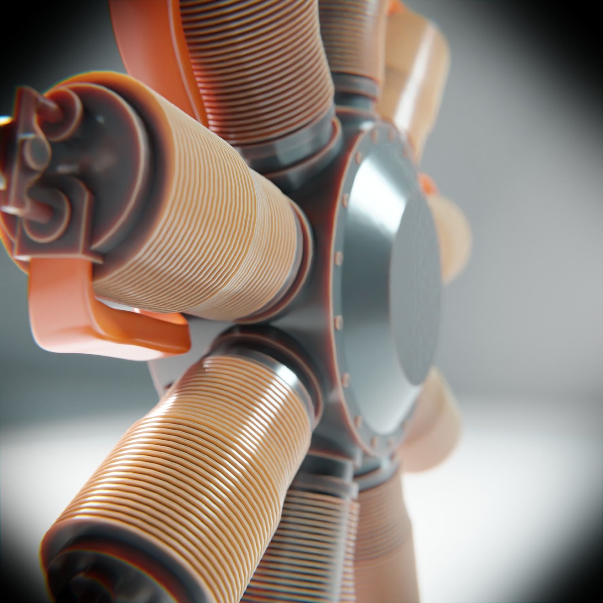 LeRhone Engine 3D model_8