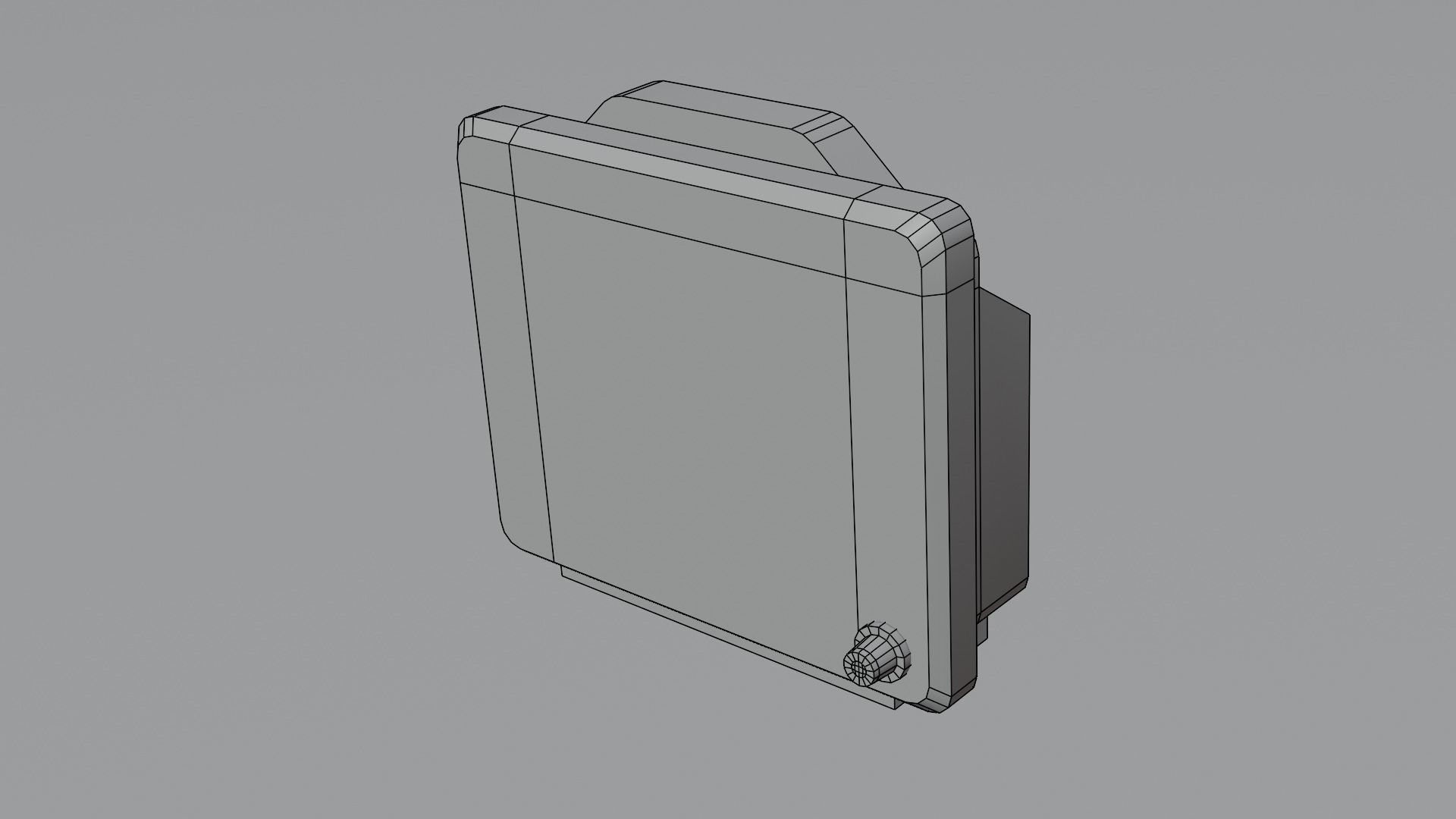 Medical Monitor Free low-poly 3D model_1
