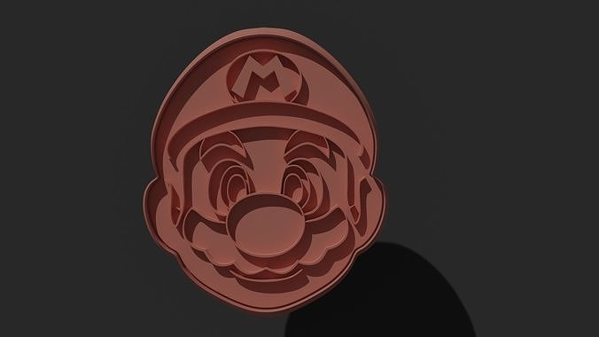Mario cookie cutter 3D print model
