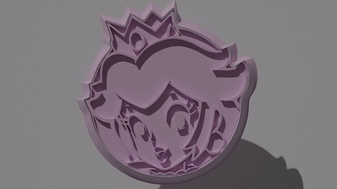 Peach cookie cutter 3D print model