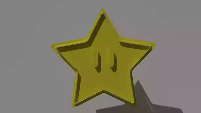 Power star cookie cutter