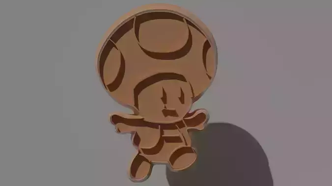 Toad cookie cutter