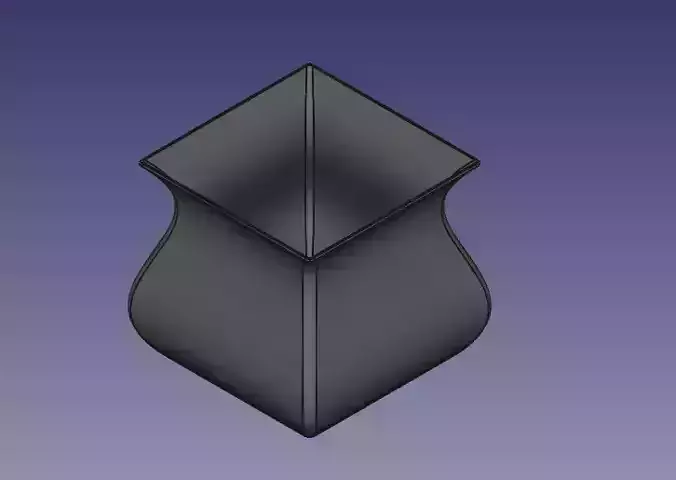 Thick Squared Vase