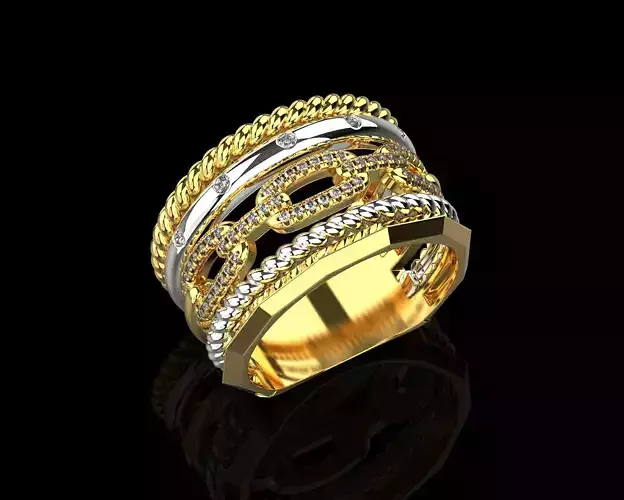 Ring with diamonds N124