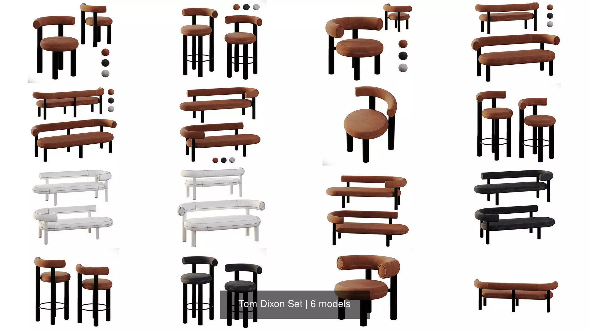 Tom Dixon Set 3D Model Collection_0