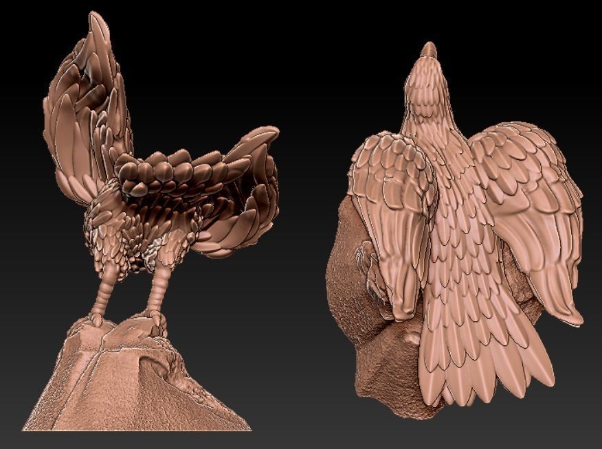 Eagle 3D print model_1