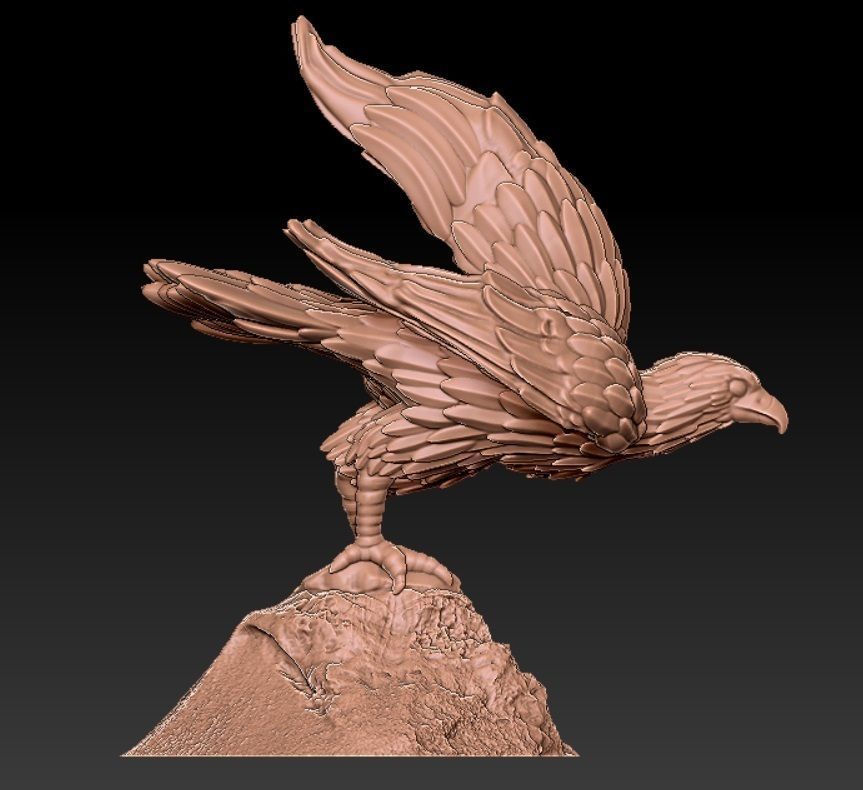 Eagle 3D print model_3
