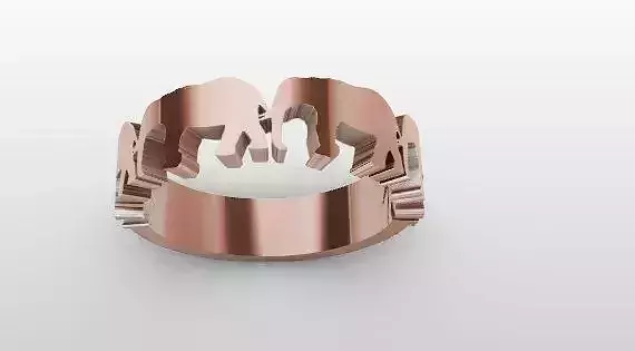 Modelo 3d anillo joyeria  elefante para dama quito ecuador  3D print model