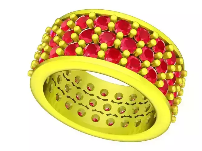 5184 fashion diamond band ring for women 